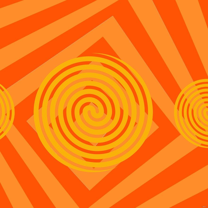 Orange Trippy Background in Illustrator, EPS, SVG, JPG, PNG