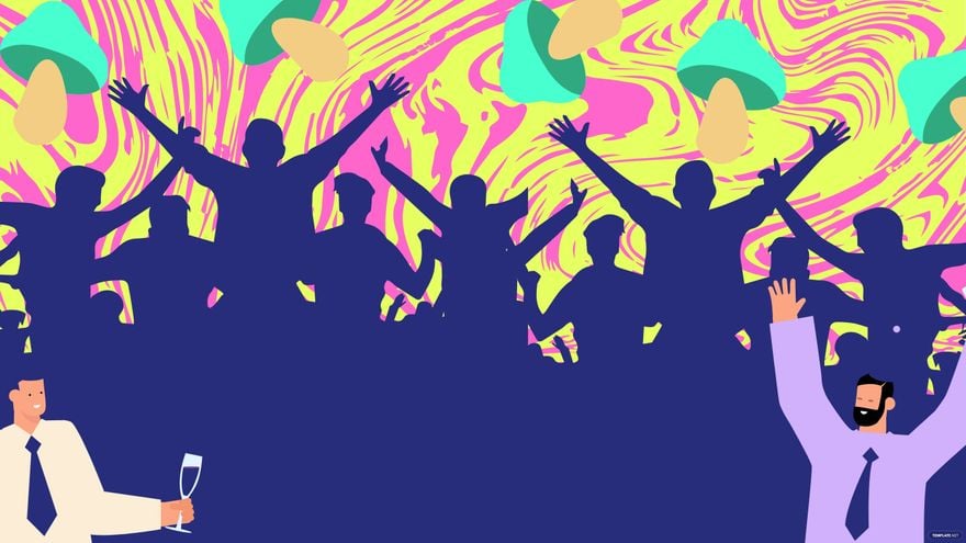 Free Trippy Party Background in Illustrator, EPS, SVG, JPG, PNG