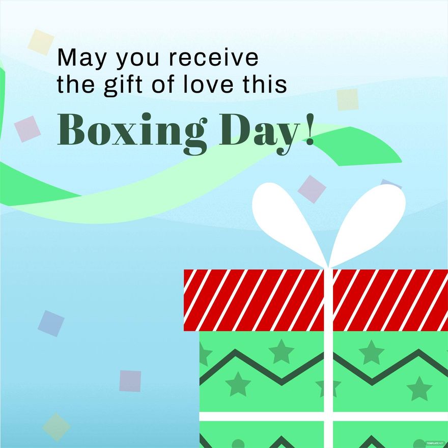 Free Boxing Day Wishes Vector
