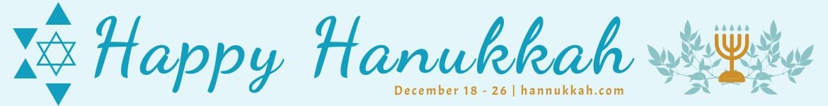 Free Hanukkah Website Banner