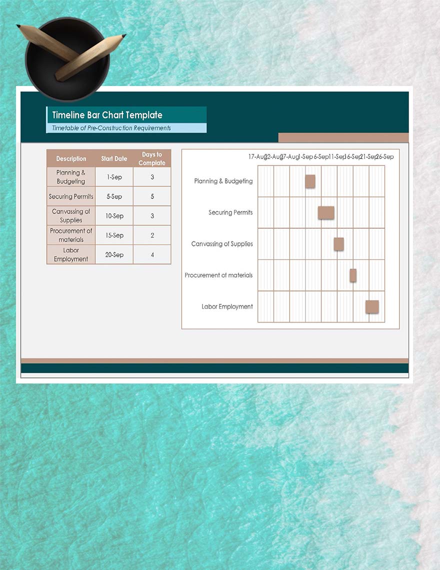 Timeline Bar Chart Template - Google Sheets, Excel | Template.net