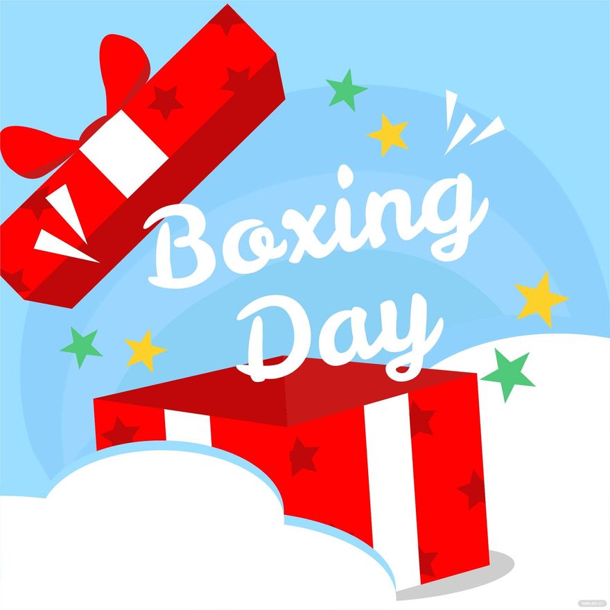 Free Boxing Day Illustration in Illustrator, PSD, EPS, SVG, JPG, PNG