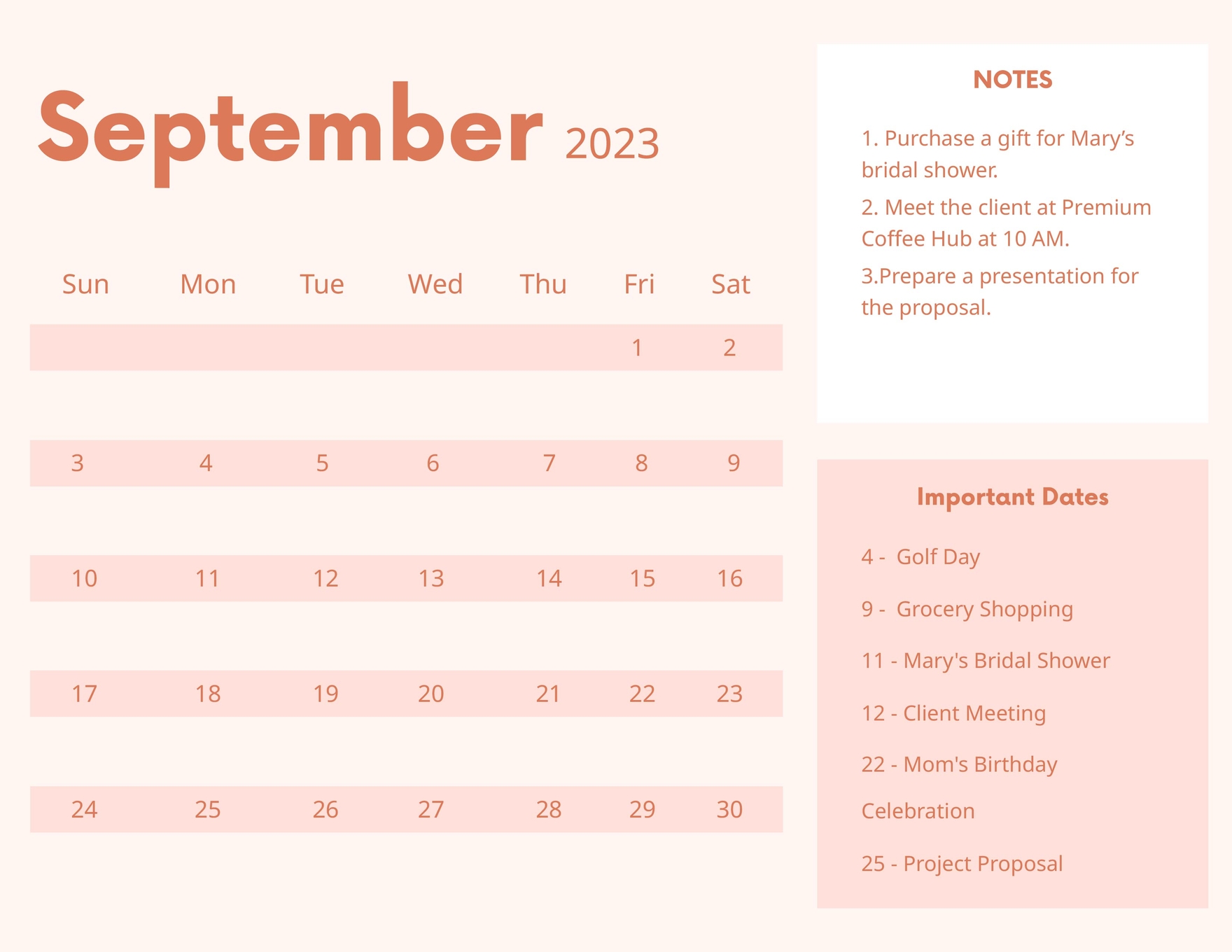 Free Pink September 2023 Calendar Download In Word Google Docs 