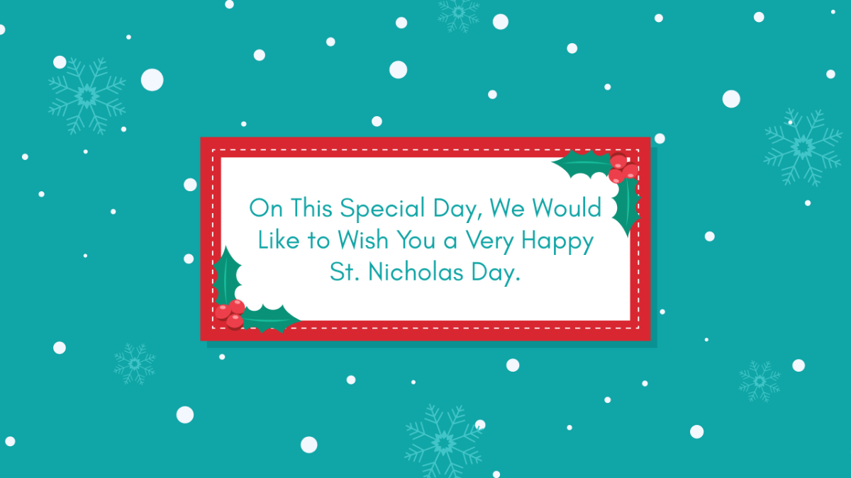 Saint Nicholas Day YouTube Cover Template
