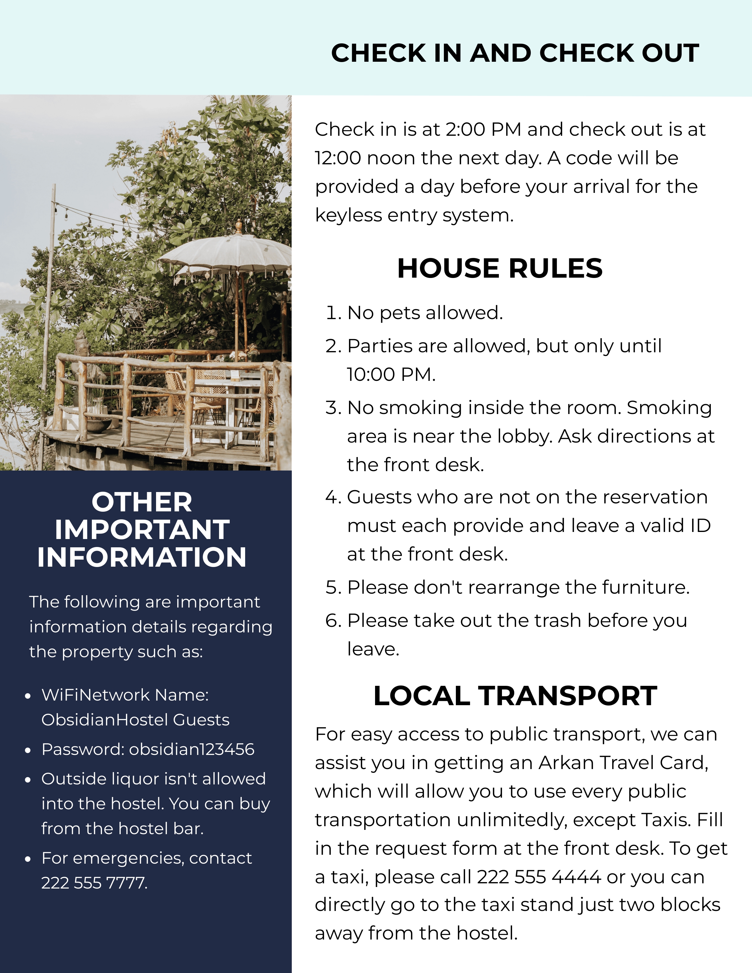 Free Airbnb Welcome Book Template to Edit Online