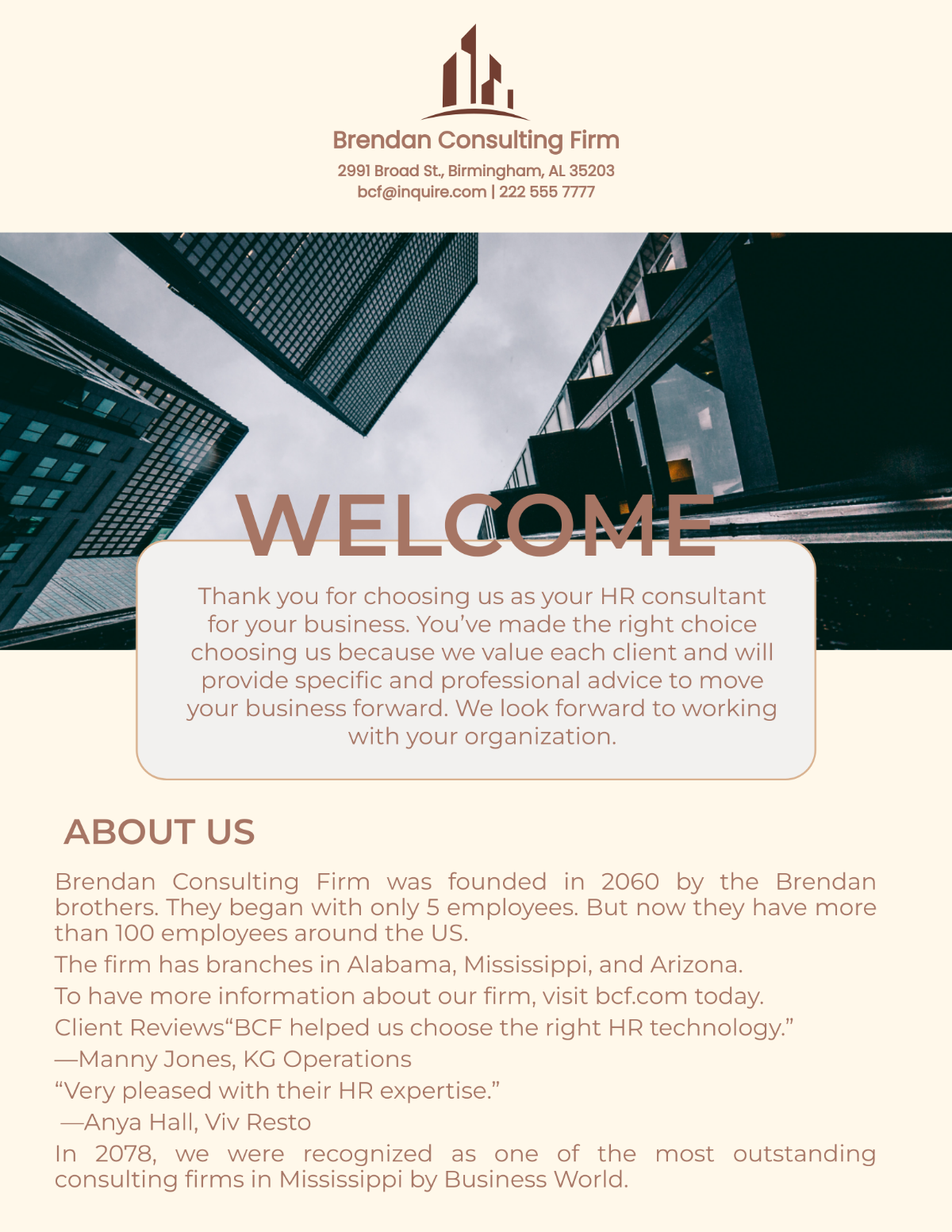 Client Welcome Book Template