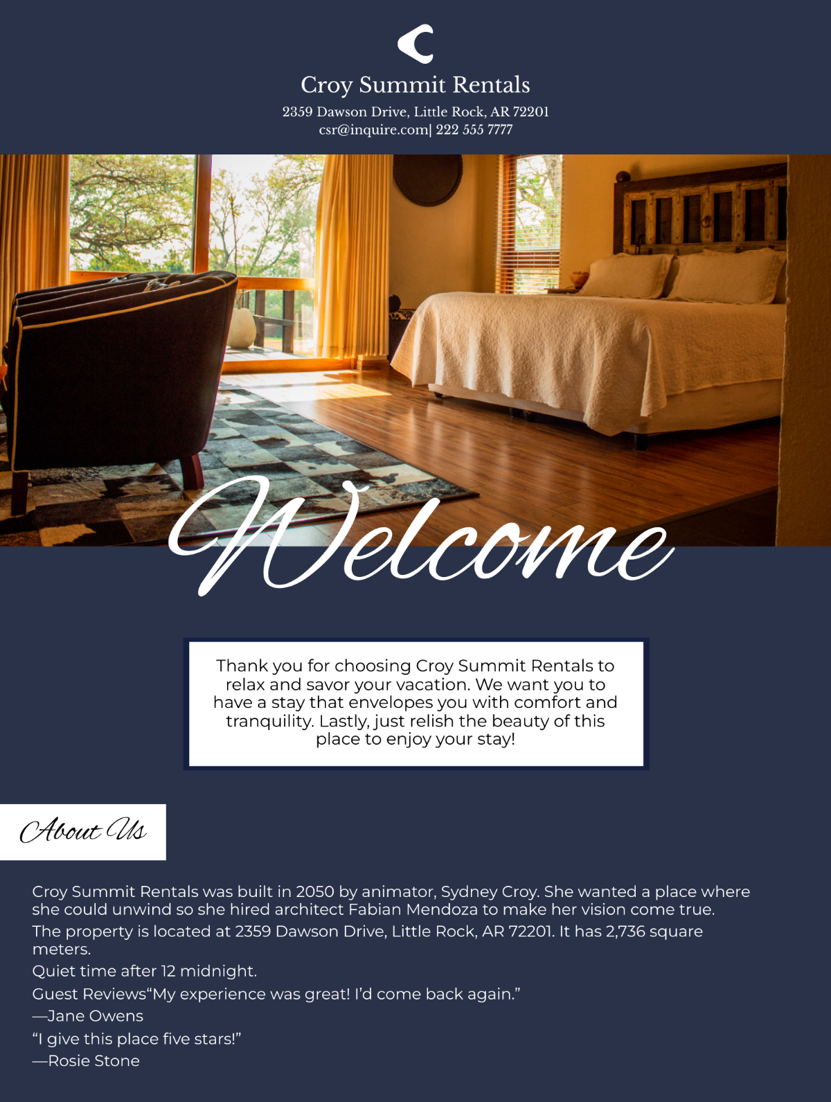 Modern Airbnb Welcome Book Template