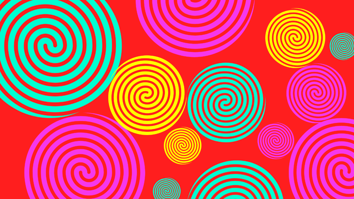 Free Swirl Trippy Background Template