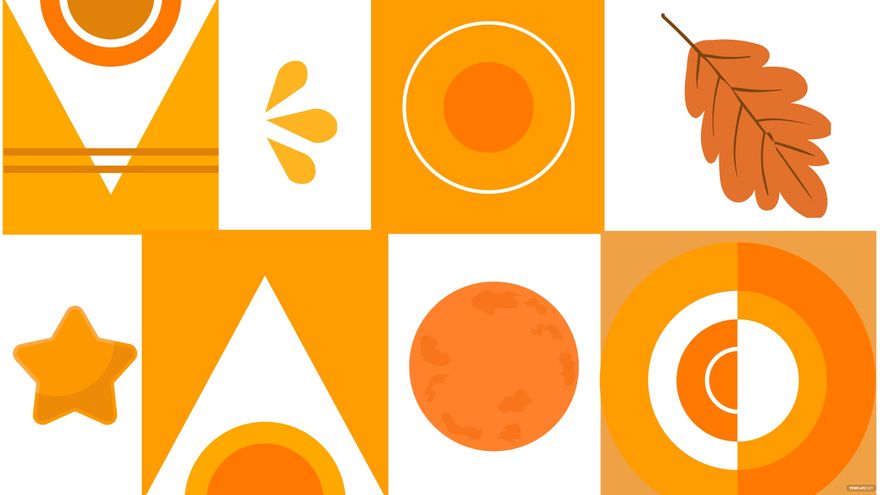 Orange Geometric Background in Illustrator, EPS, SVG, JPG, PNG