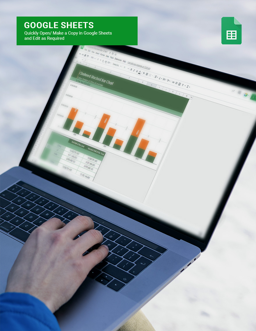 Clustered Stacked Bar Chart Google Sheets Excel Template