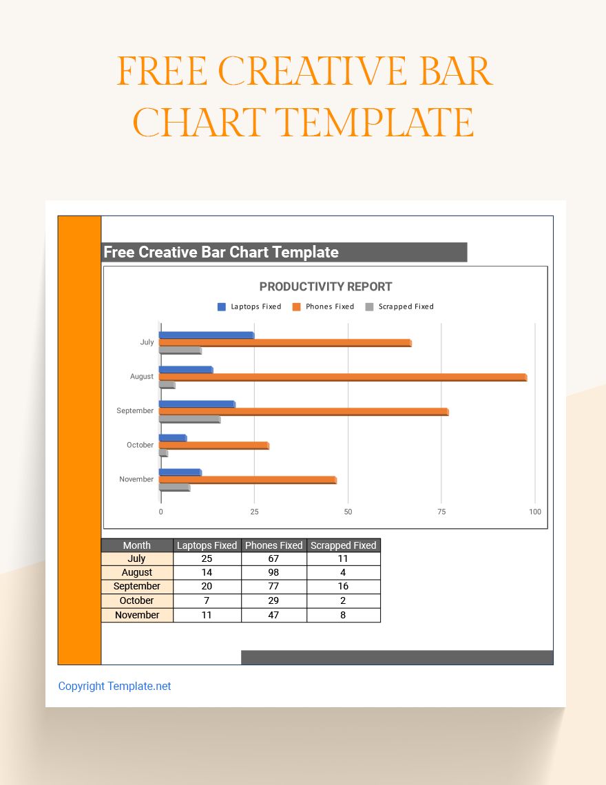 Free Cool Bar Chart Template - Google Sheets, Excel | Template.net