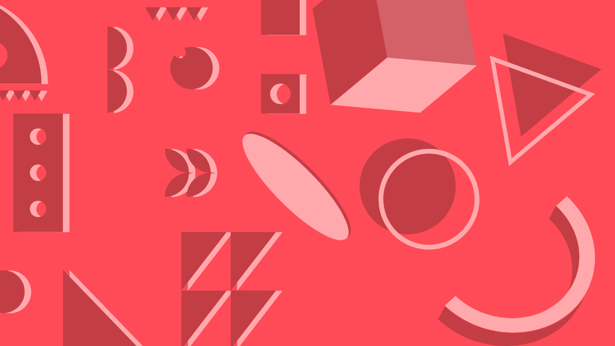Red Geometric Background Template