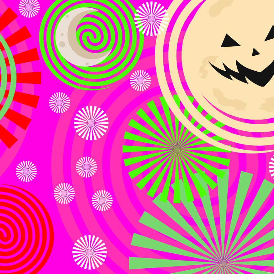 Free Trippy Moon Background in Illustrator, EPS, SVG, JPG, PNG