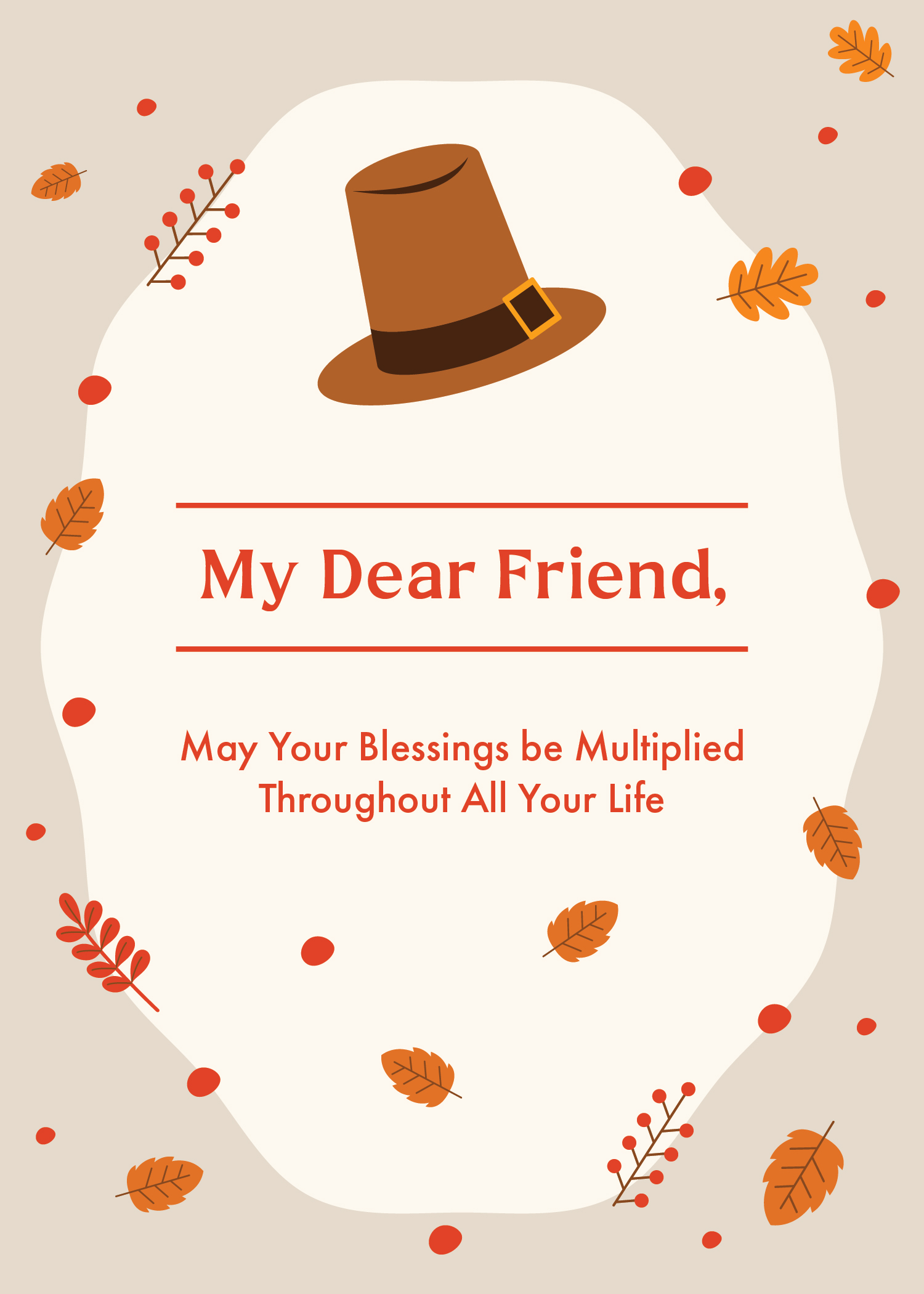 Thanksgiving Day Wishes For Friend in EPS, Illustrator, JPG, PSD, PNG, SVG, Word, Publisher, Google Docs, Pages - Download | Template.net