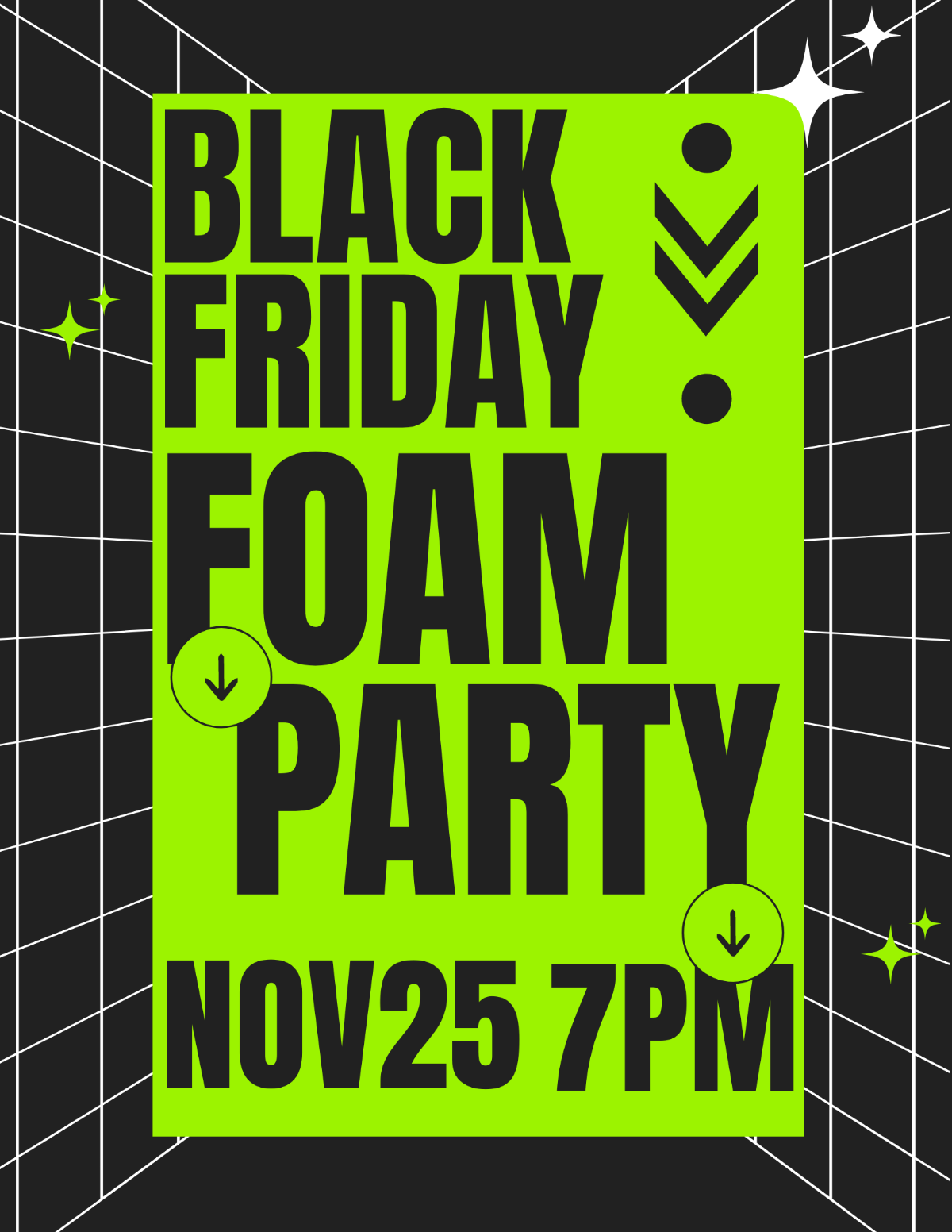 Party Black Friday Flyer Template