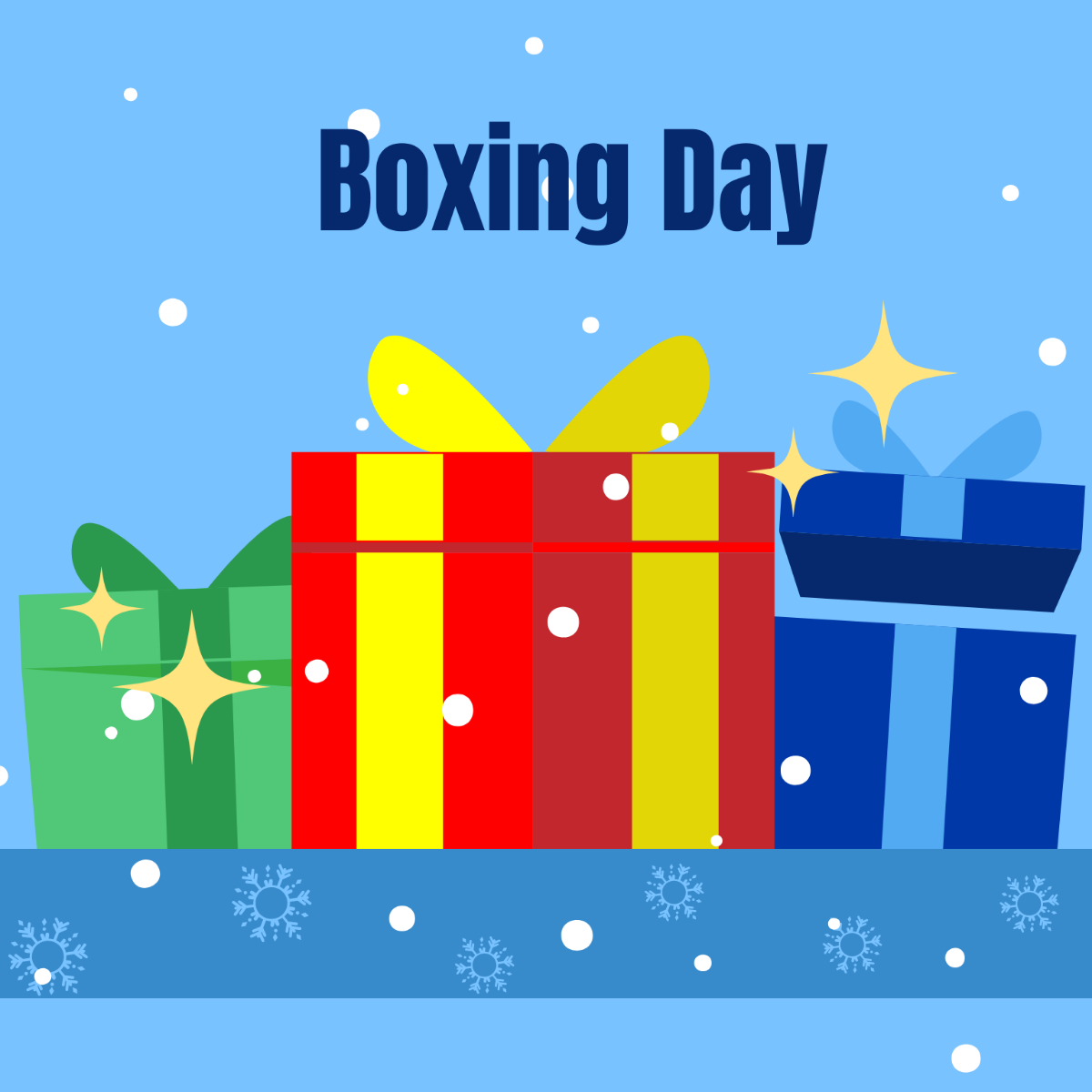 Boxing Day Icon Vector