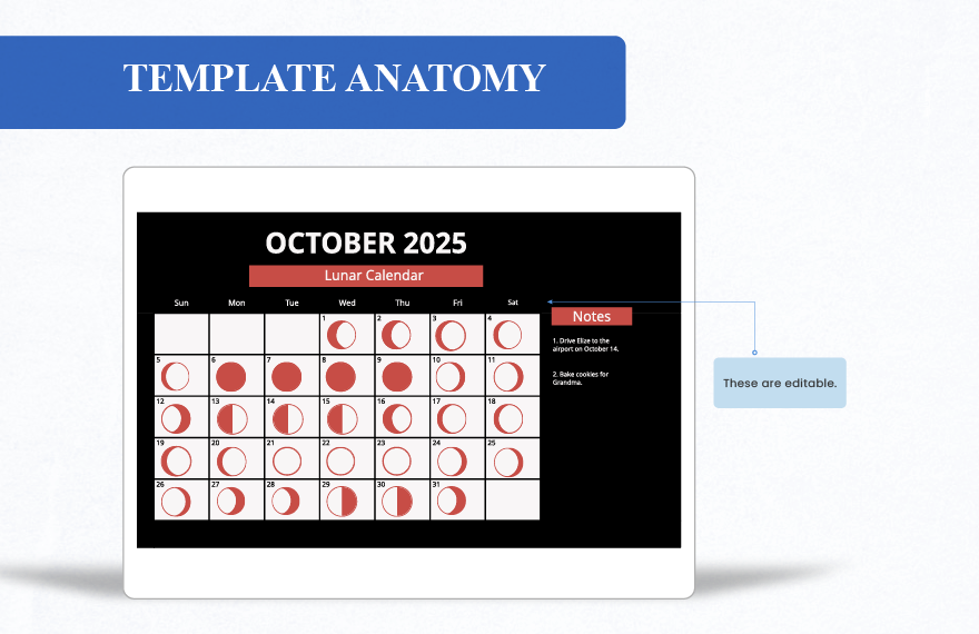Lunar Calendar October 2025
