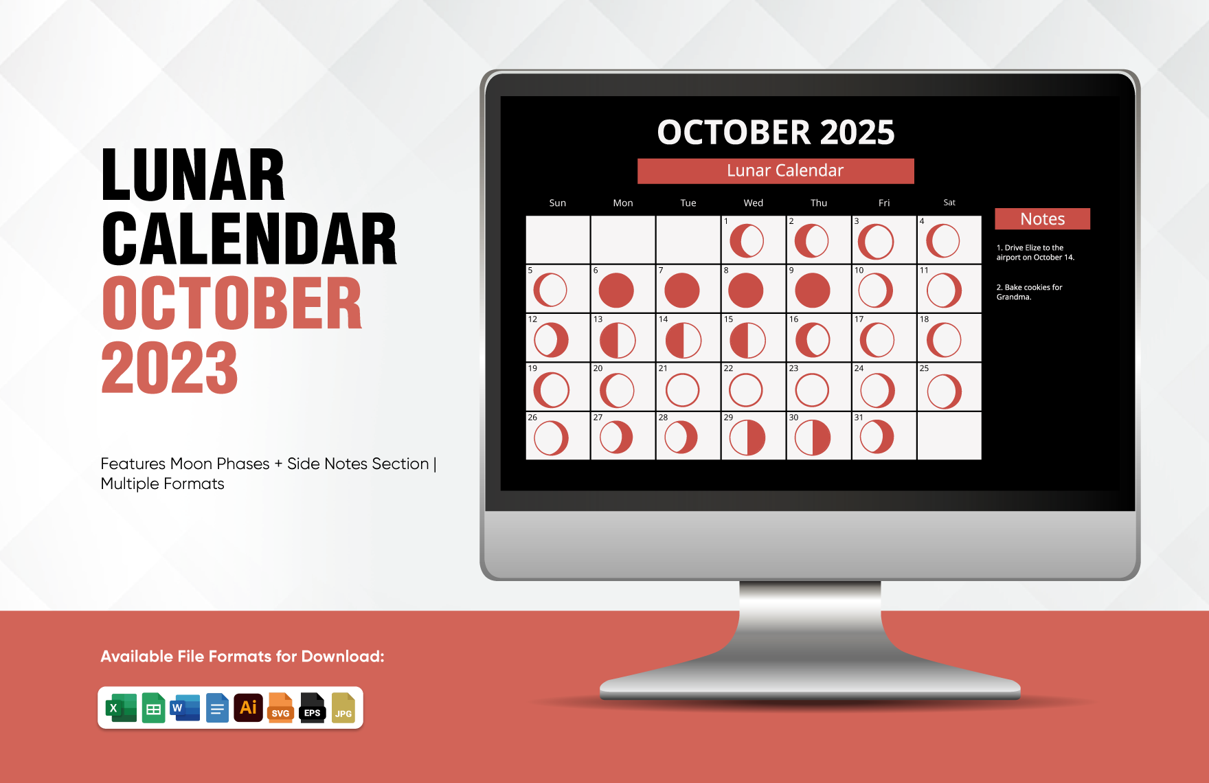 Lunar Calendar October 2025