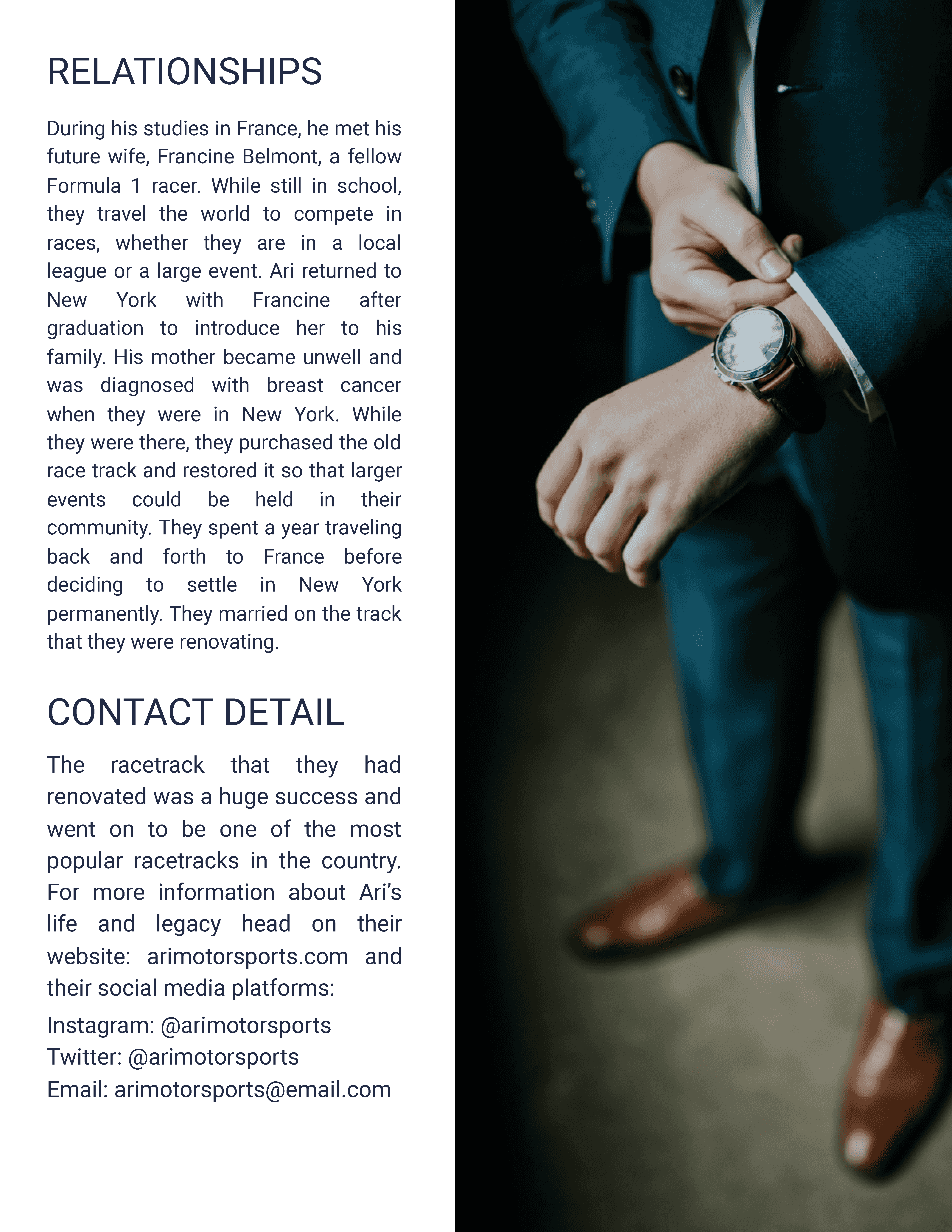 Free Simple Biography Template to Edit Online