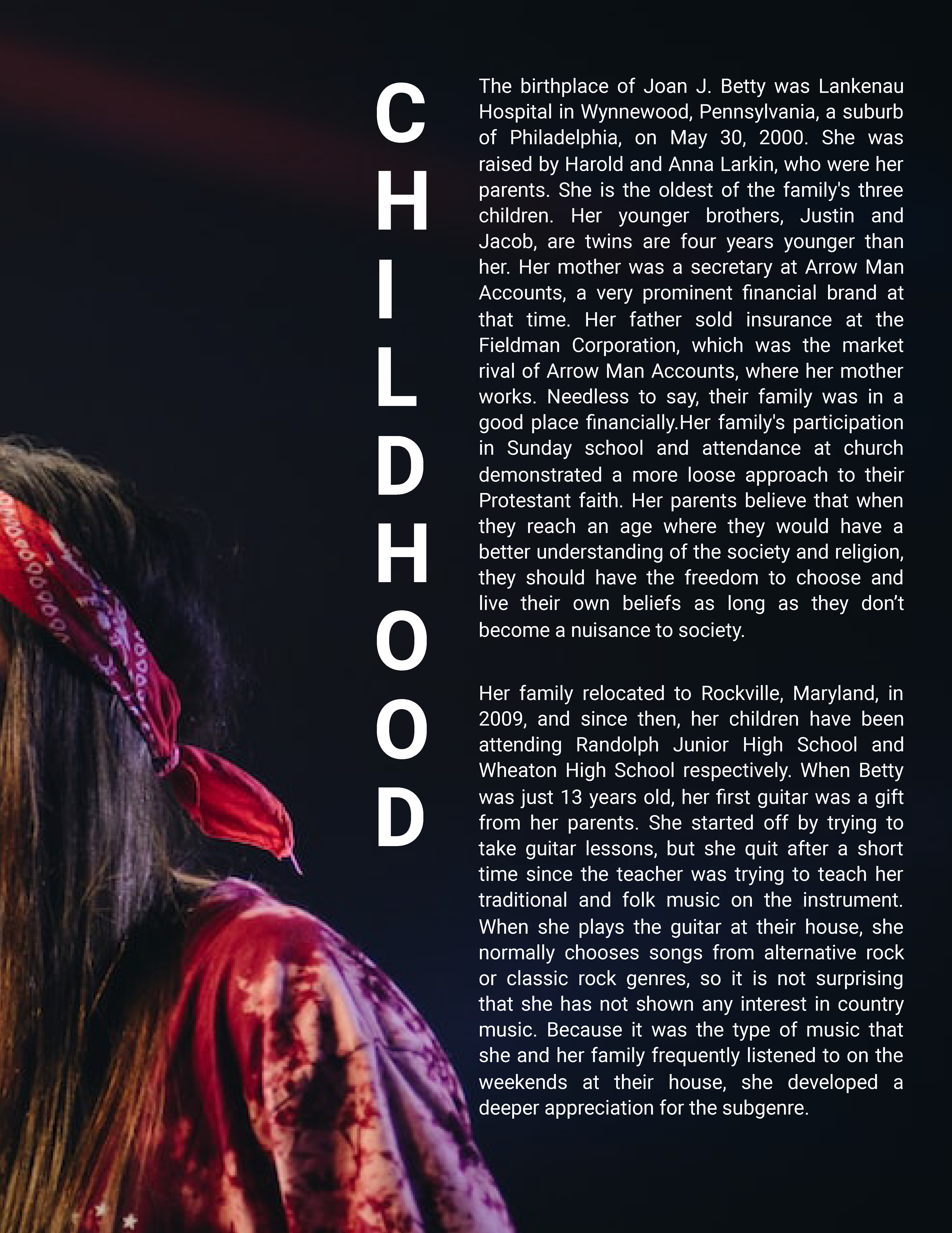 Free Musician Biography Template to Edit Online