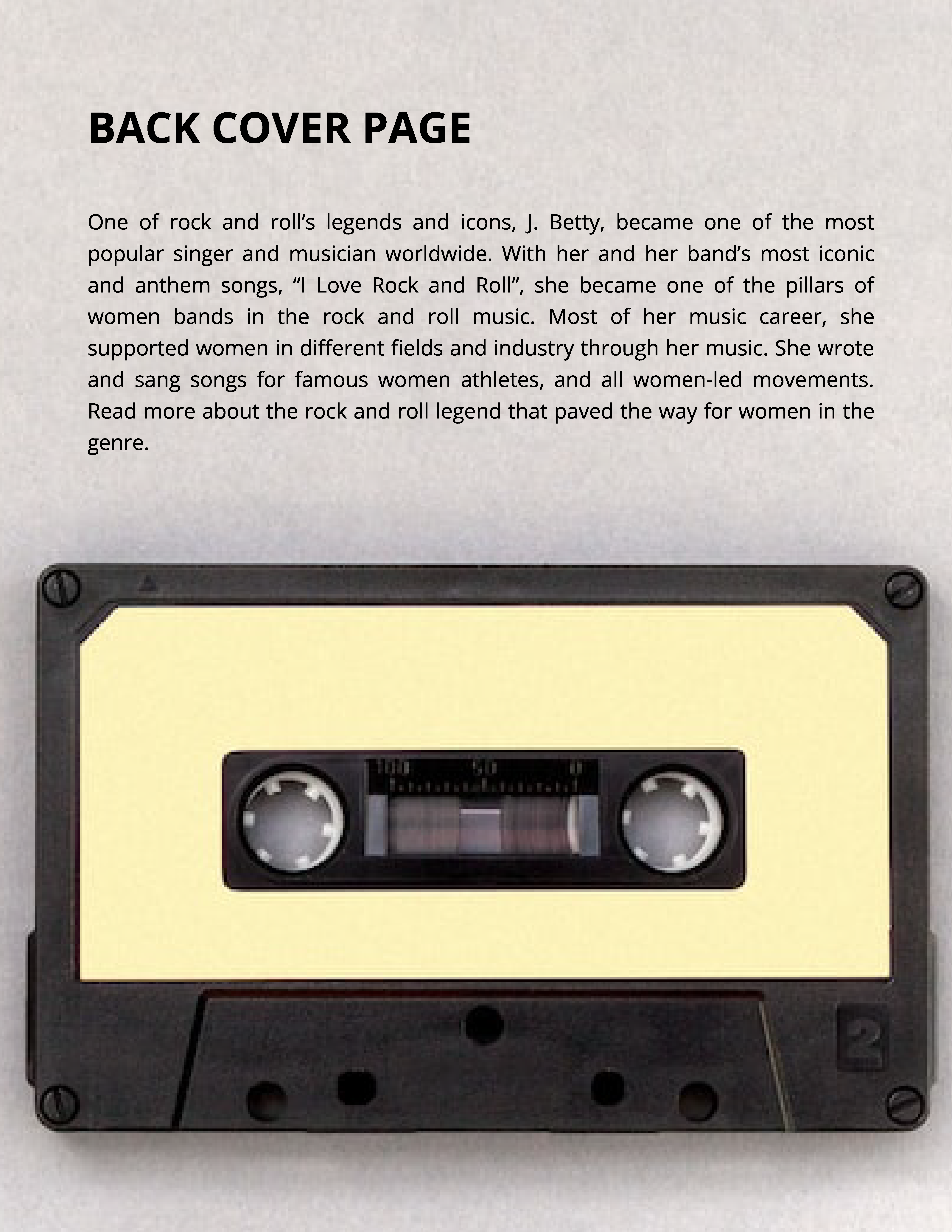 Free Musician Biography Template to Edit Online