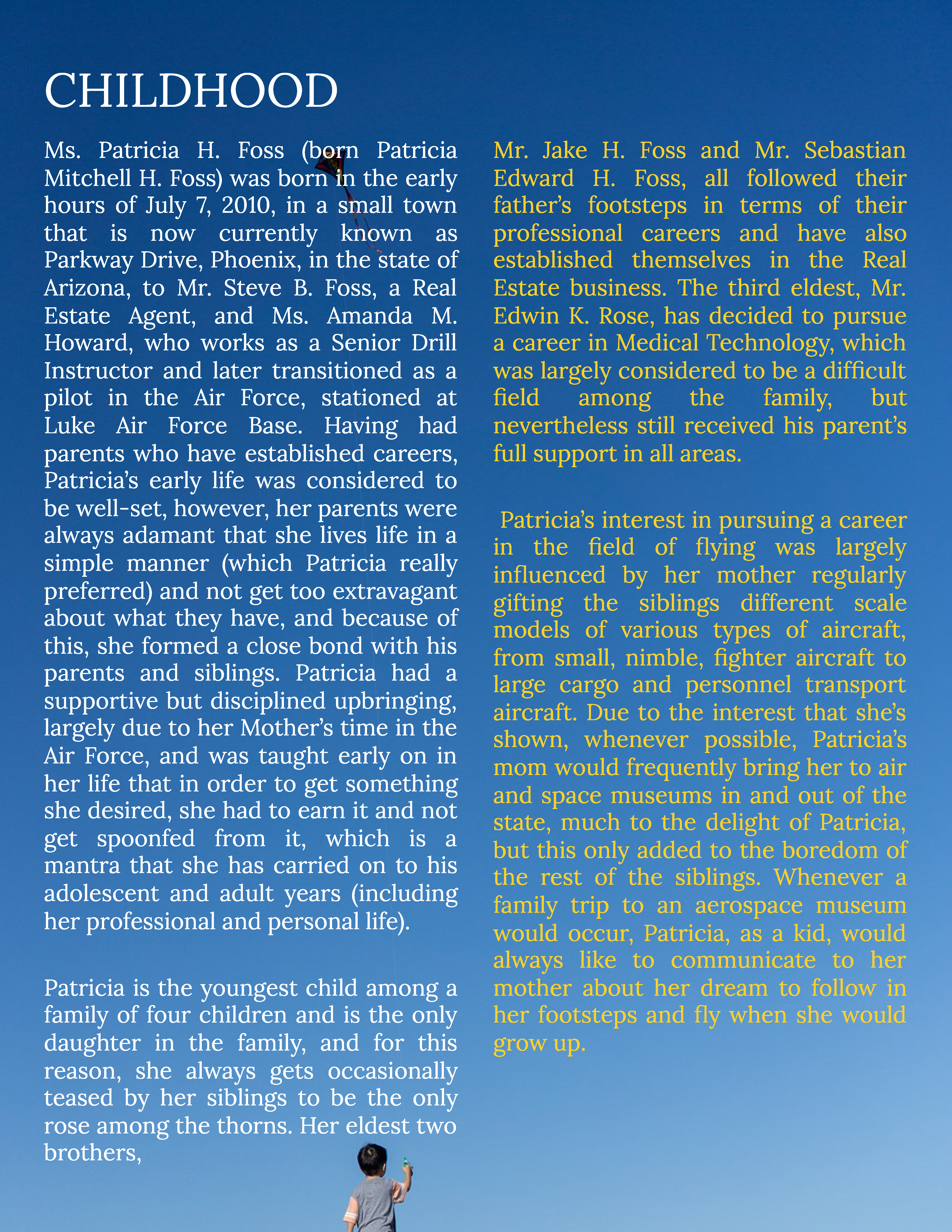 Free School Biography Template to Edit Online