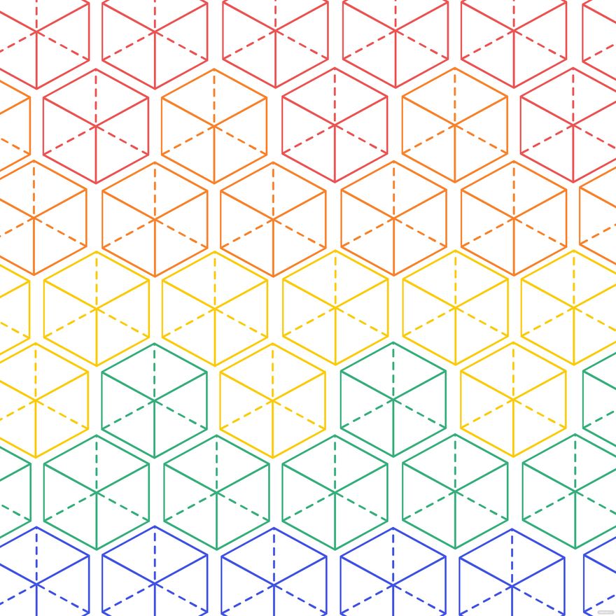 Rainbow Geometric Background