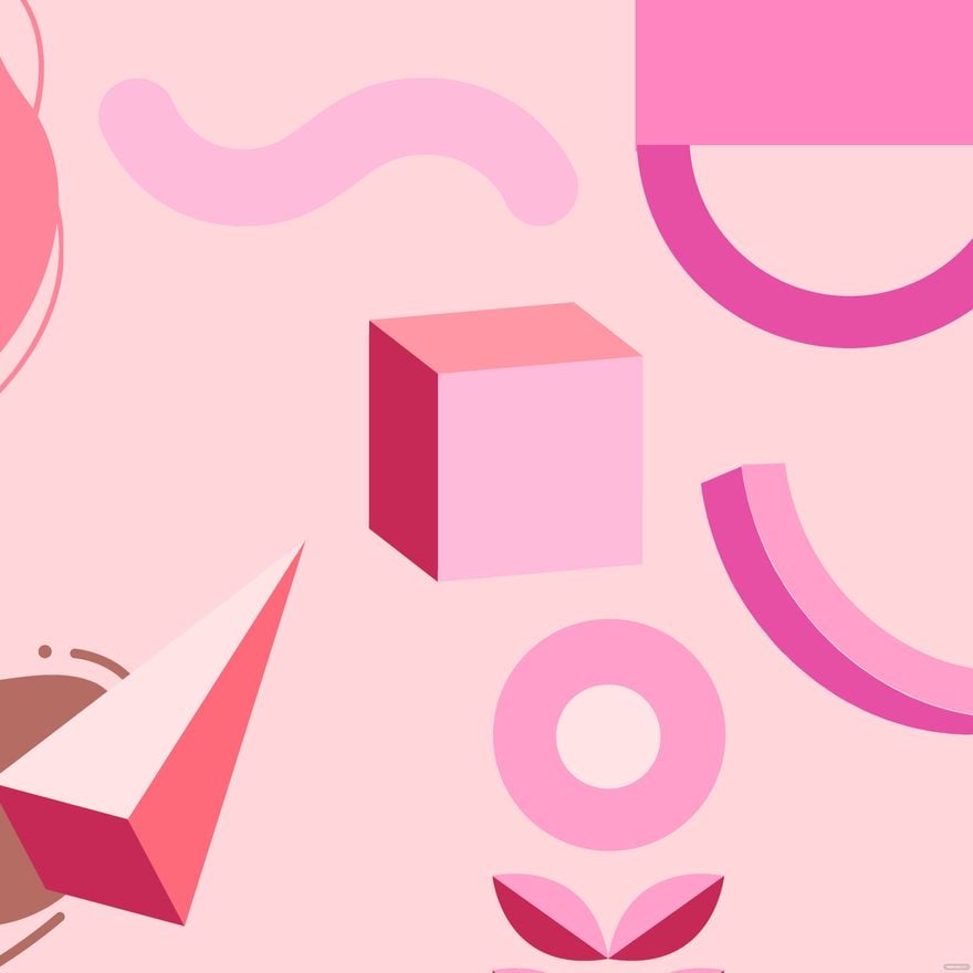Geometric Pink Background in Illustrator, EPS, SVG, JPG, PNG