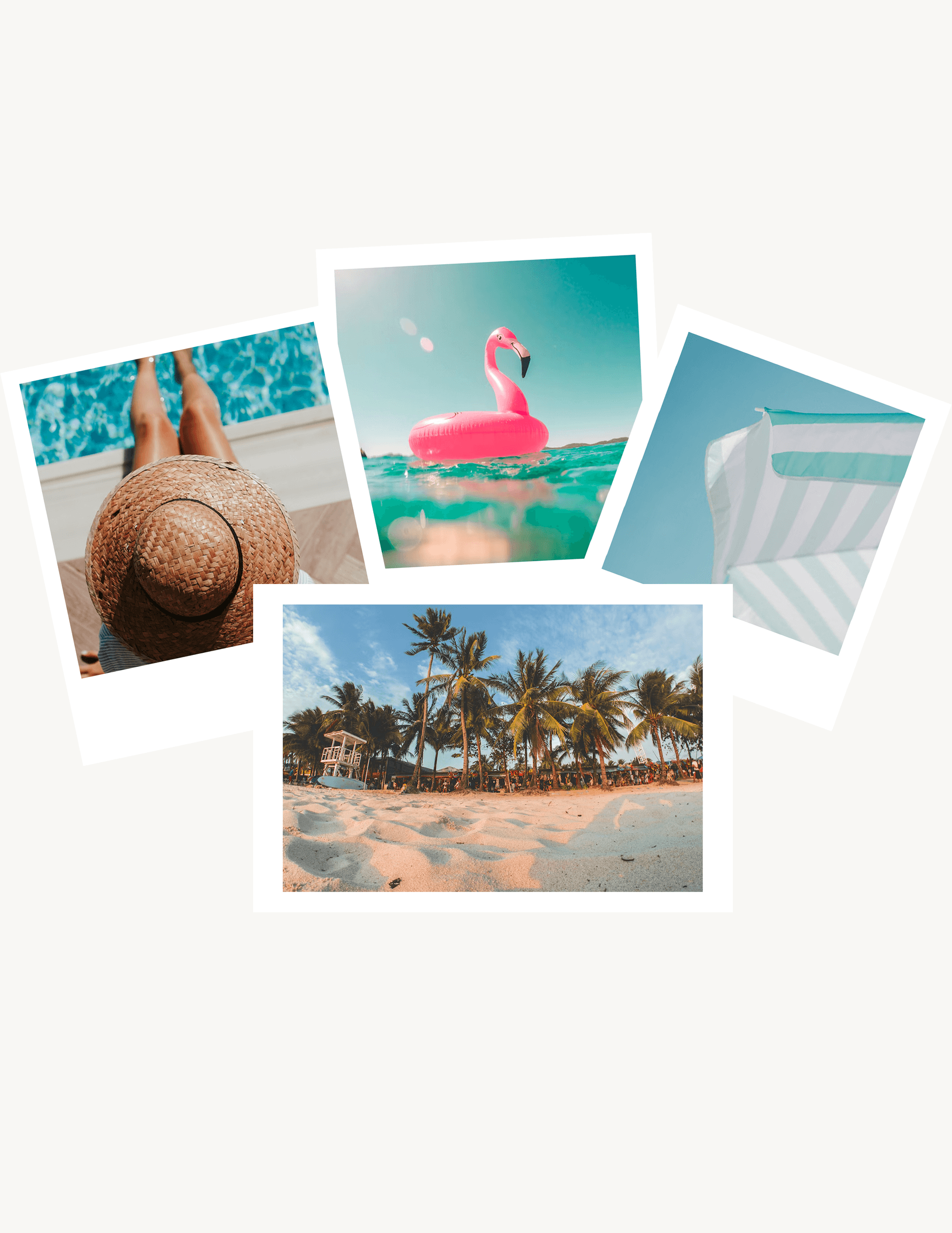 Travel Photo Collage Card Template