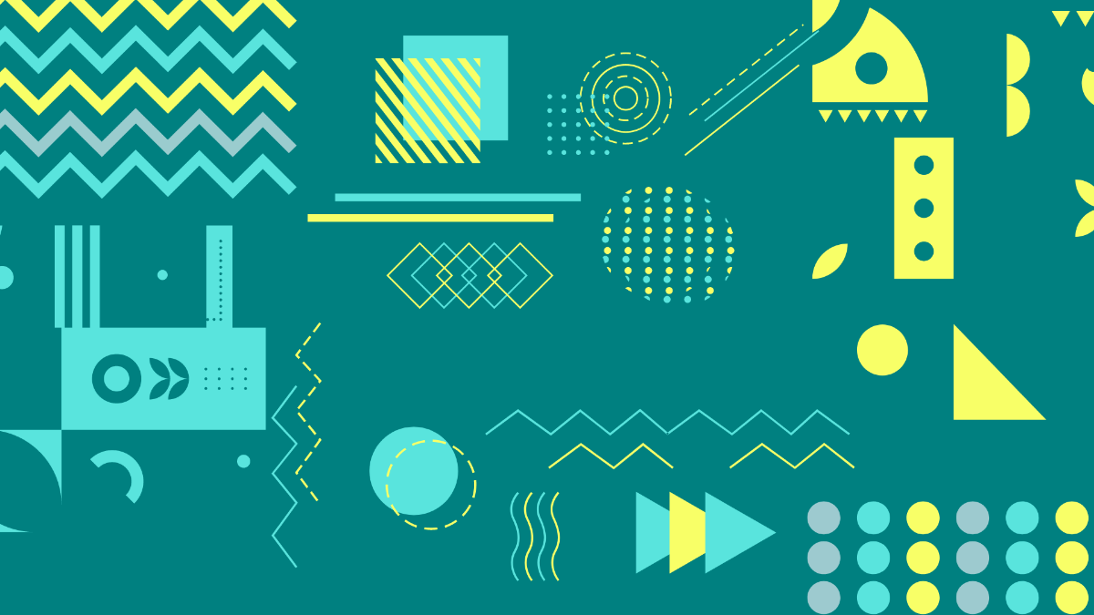 Teal Geometric Background Template