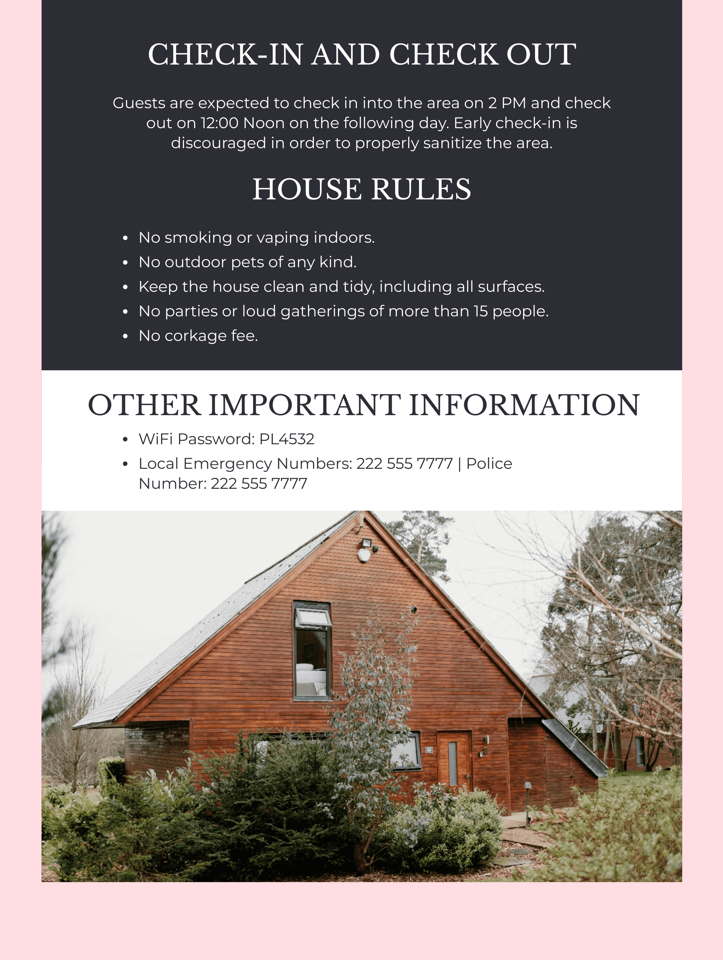 Free Rental Property Welcome Book Template to Edit Online