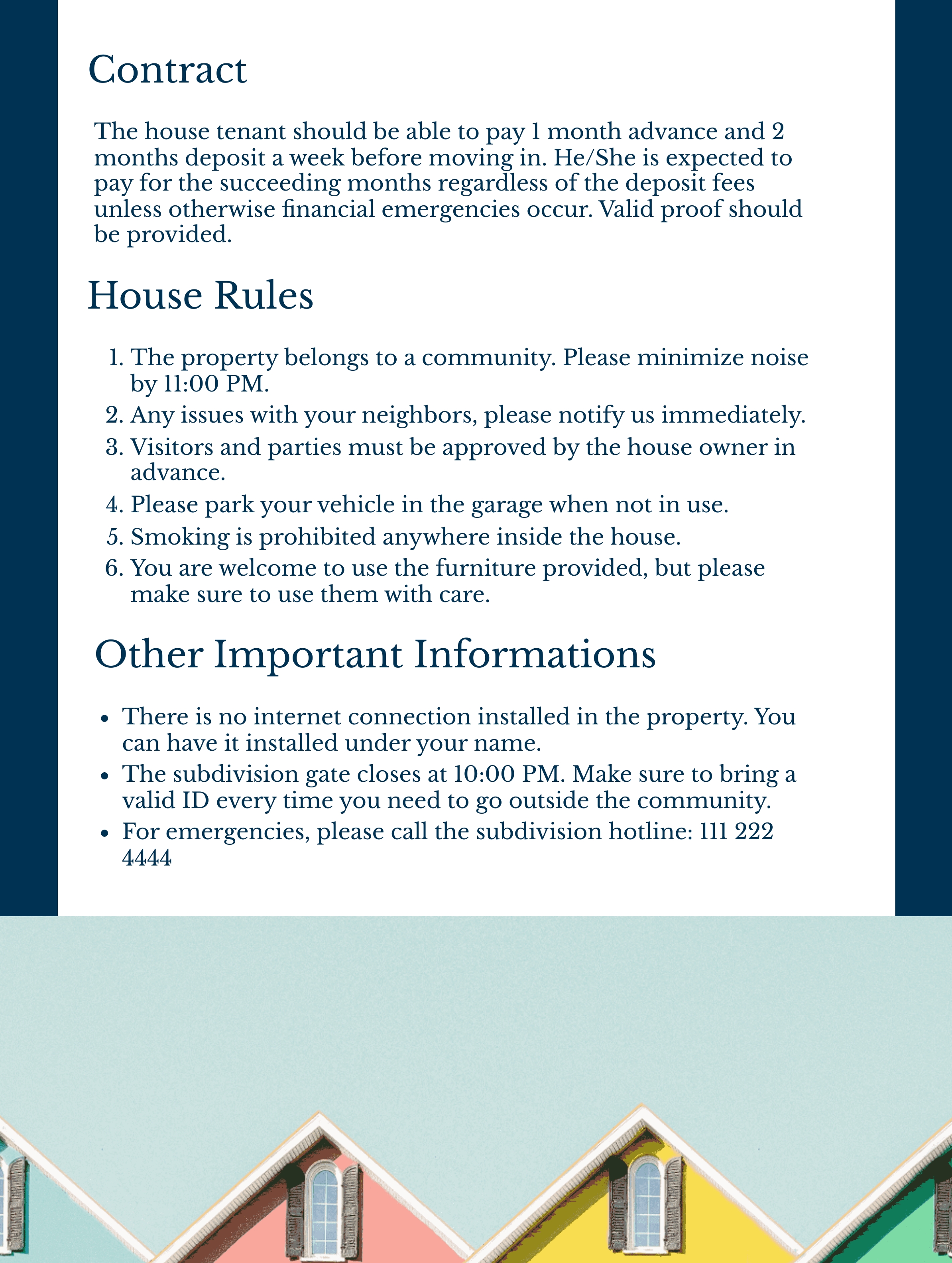 Free House Rental Welcome Book Template to Edit Online