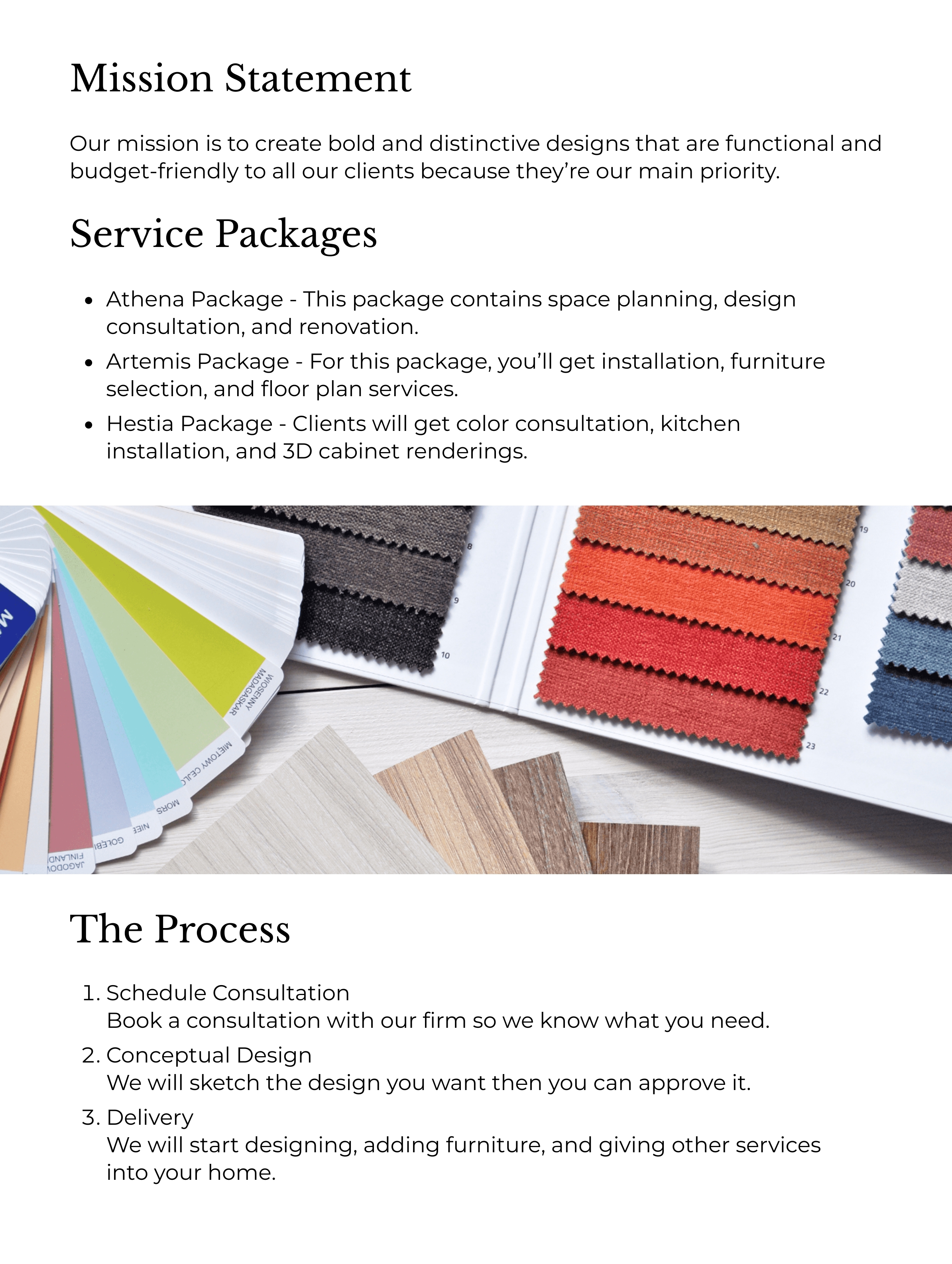 Free Interior Design Welcome Book Template to Edit Online