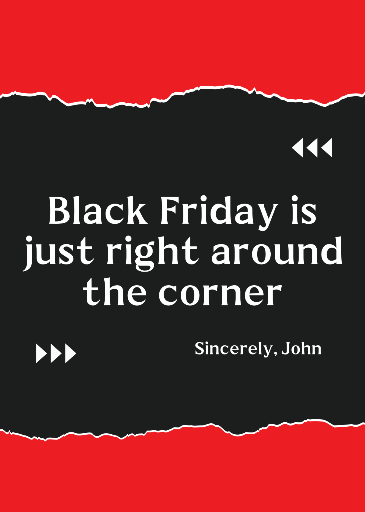 Black Friday Greeting Template