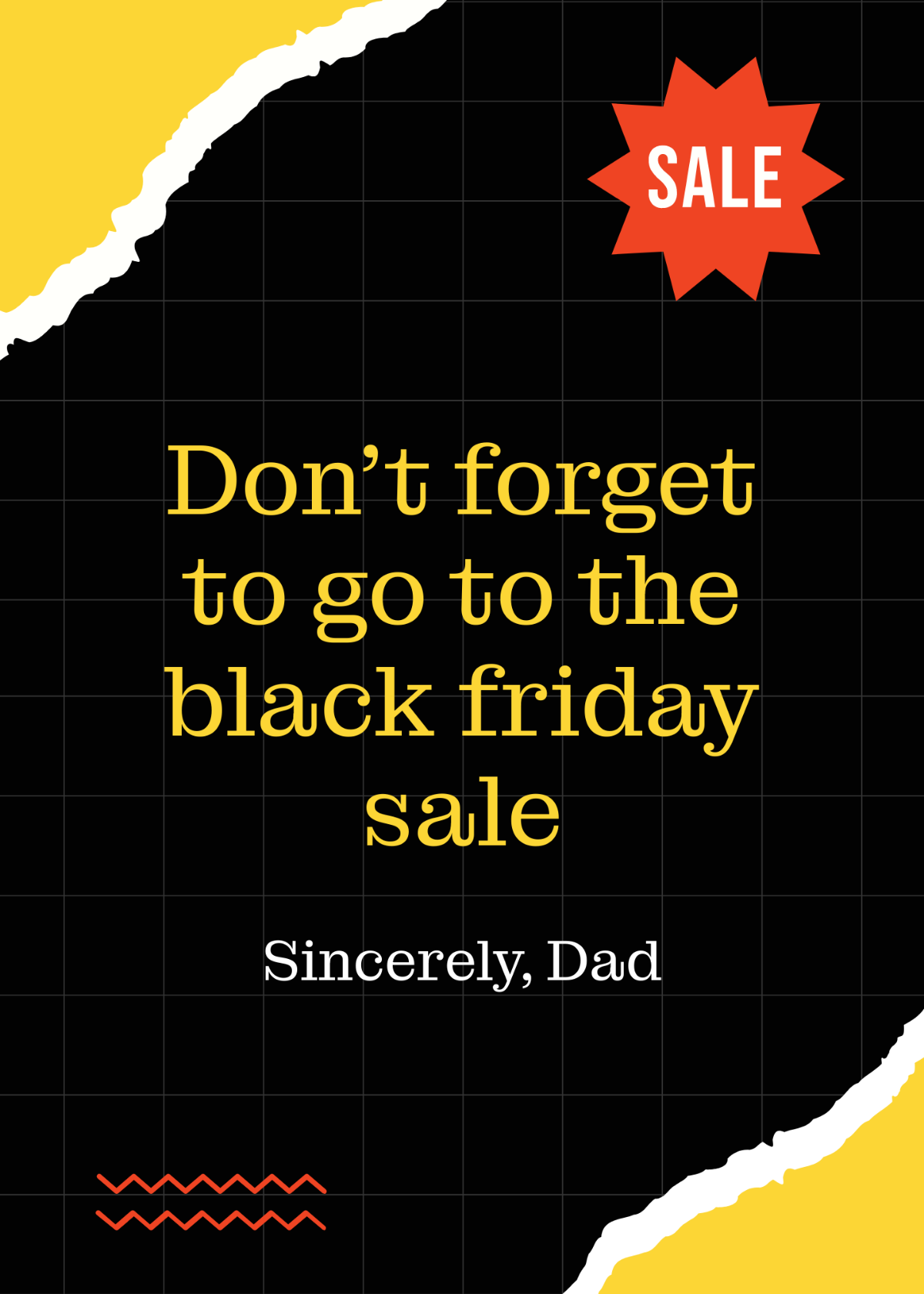 Black Friday Card Template