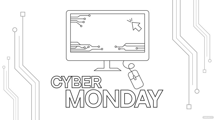 Cyber Monday Drawing Background