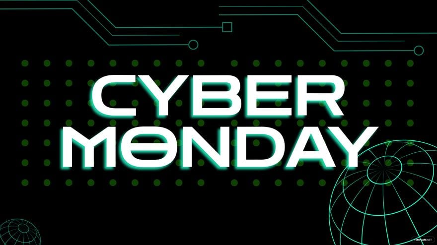 Cyber Monday Green Background