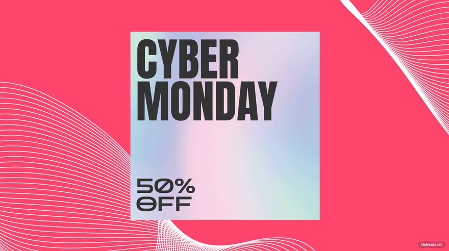 Cyber Monday Pink Background