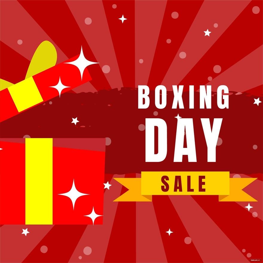 Free Boxing Day Design Vector