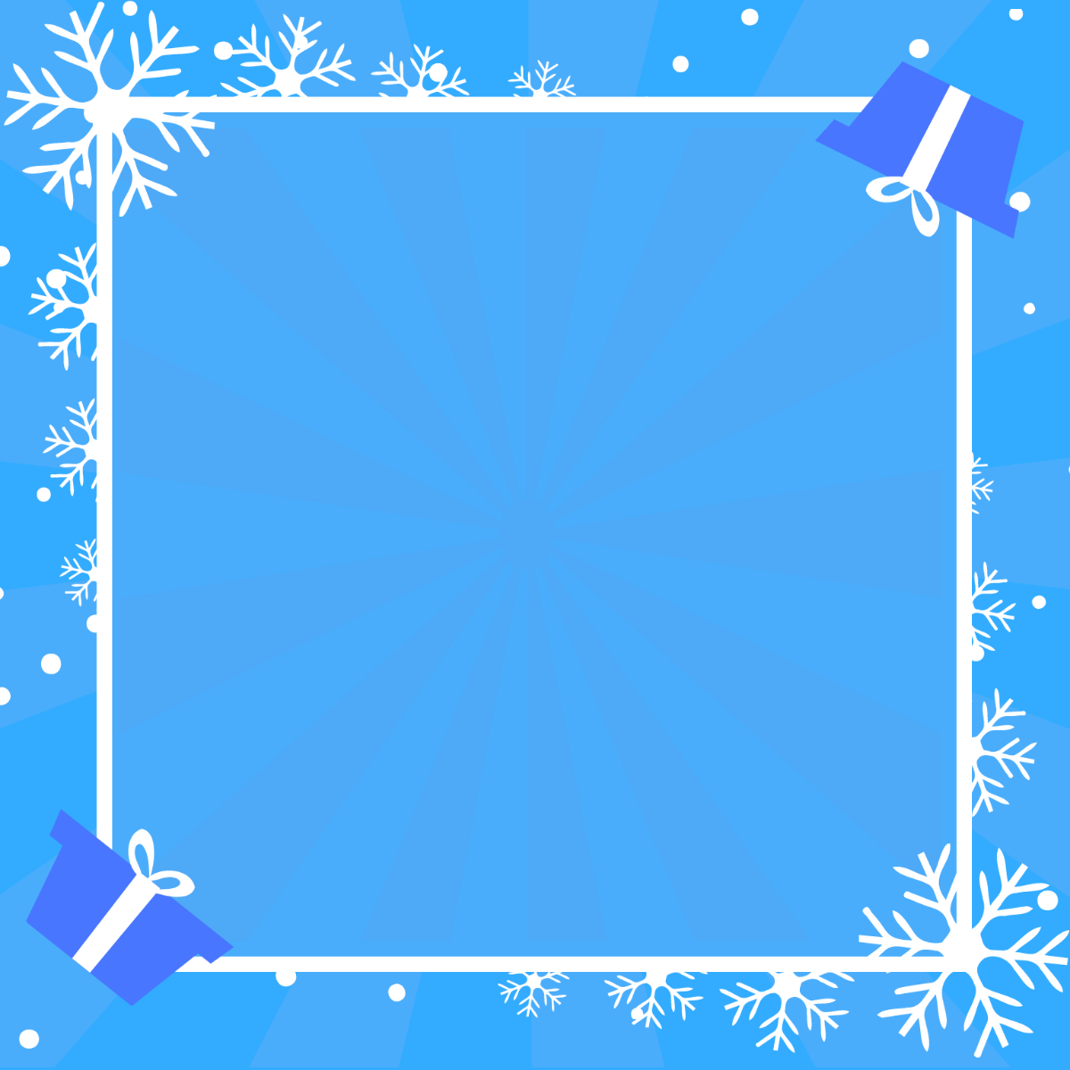 Boxing Day Border Vector Template