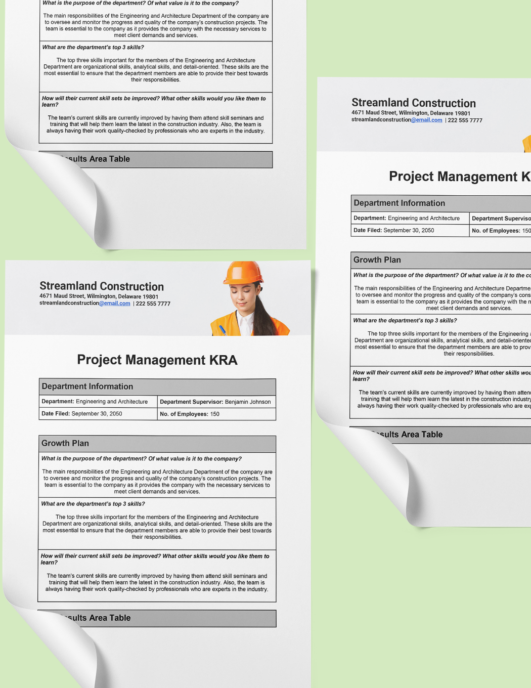 Project Management KRA Template