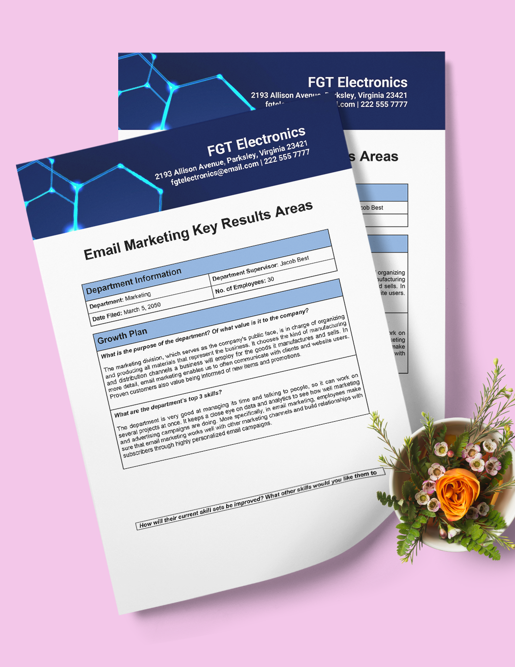 Email Marketing KRA Template