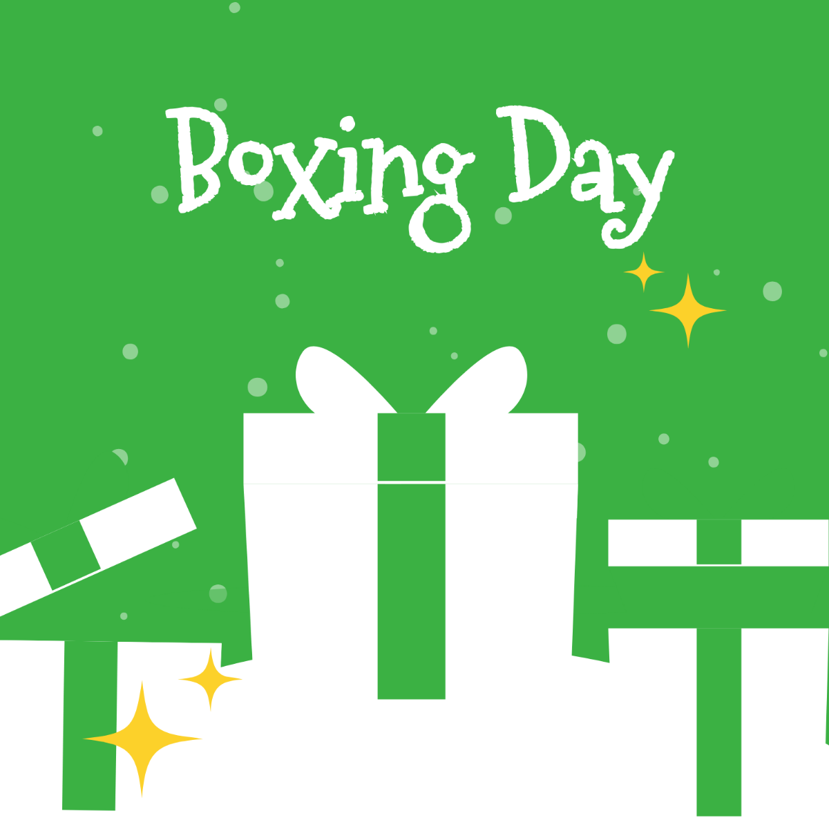 Boxing Day Symbol Vector Template