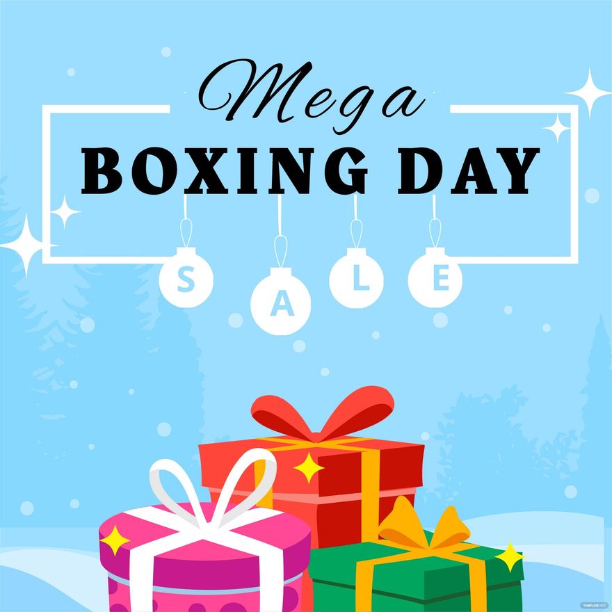 Free Boxing Day Sign Vector in Illustrator, PSD, EPS, SVG, JPG, PNG