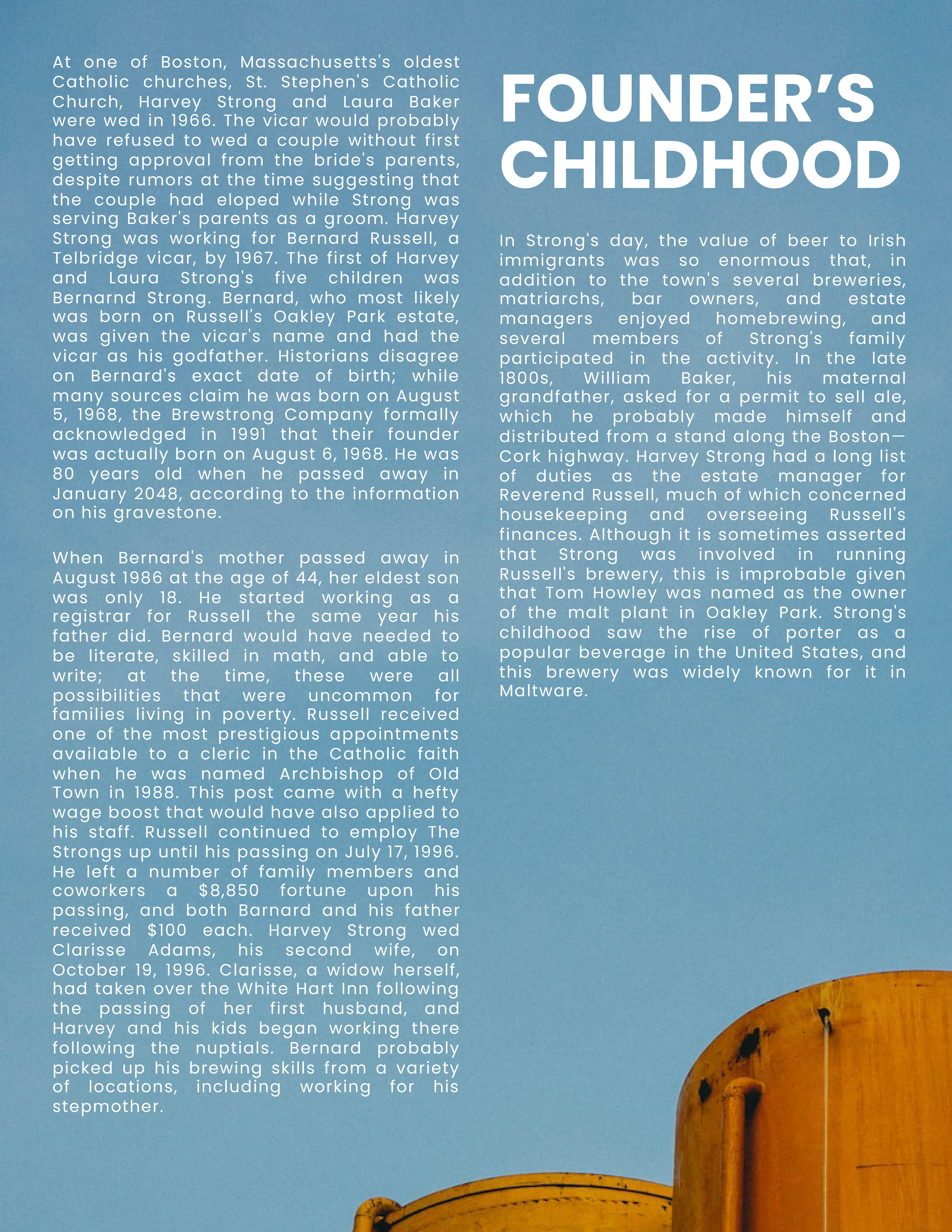 Free Company Biography Template to Edit Online