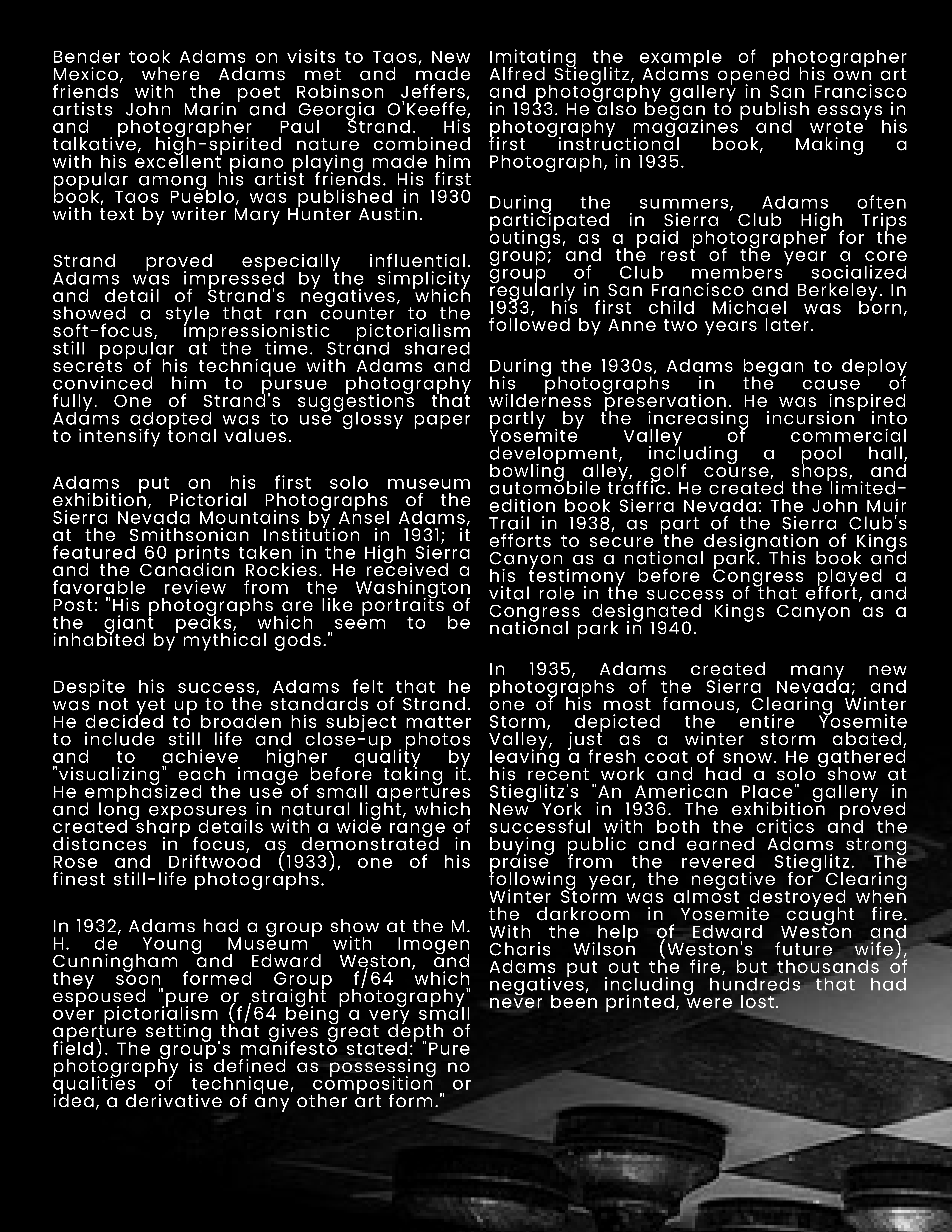 Free Photographer Biography Template to Edit Online