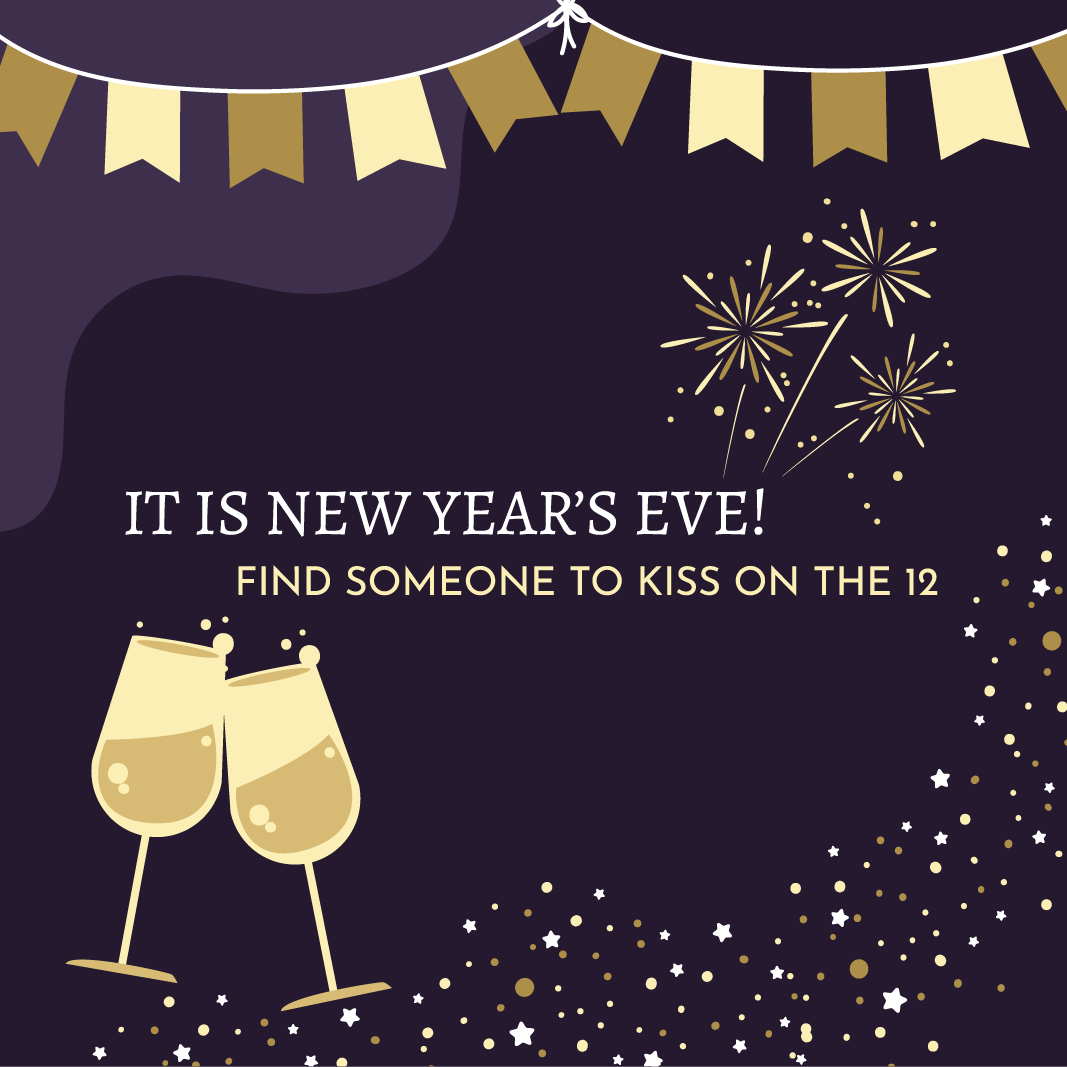 New Year's Eve Greeting Card Vector