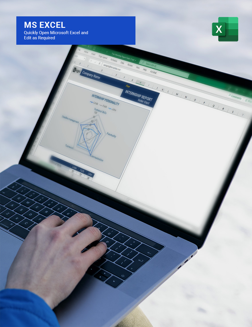 free-internship-report-radar-chart-google-sheets-excel-template