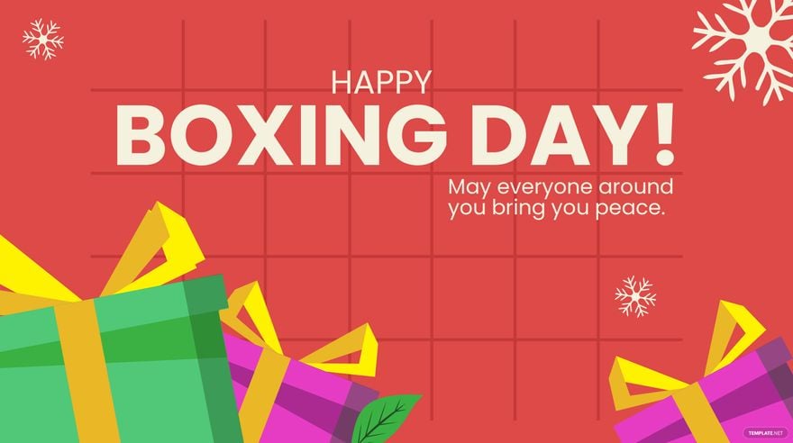 Free Boxing Day Wishes Background in PDF, Illustrator, PSD, EPS, SVG, JPG, PNG