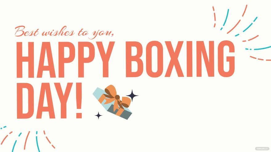 Free Boxing Day Greeting Card Background in PDF, Illustrator, PSD, EPS, SVG, JPG, PNG